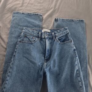 Abercrombie & Fitch Blue Straight Leg Jeans
